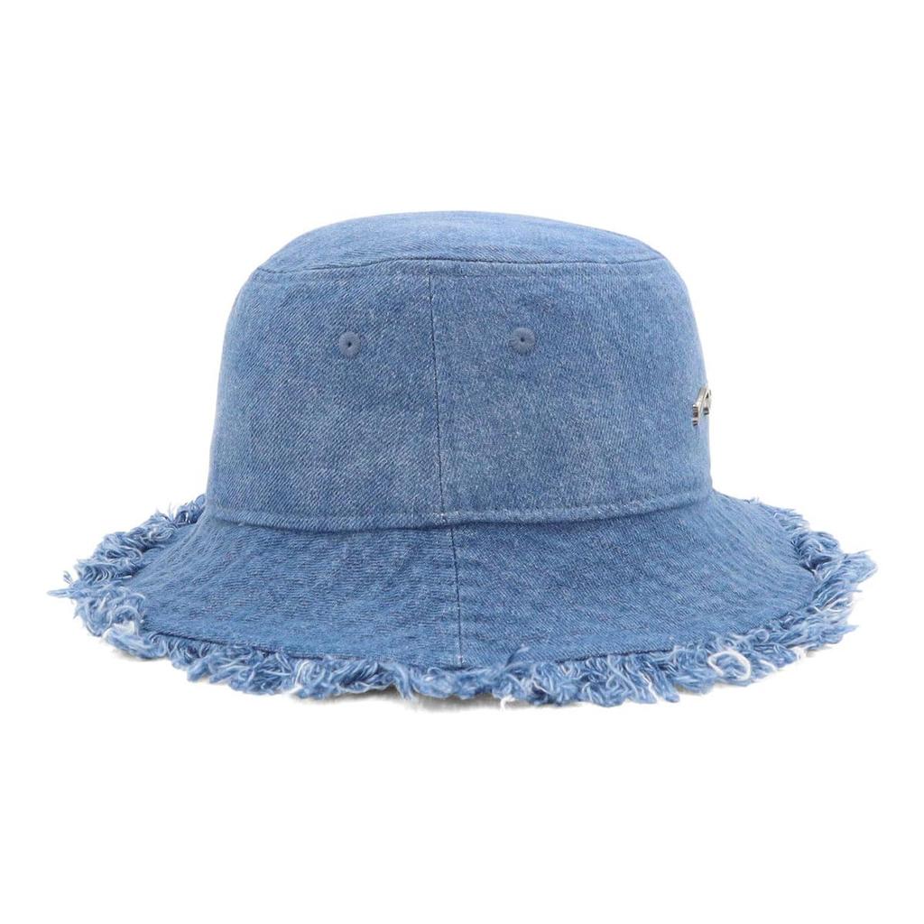 NEW ERA Bucket Hat Cut Off Handwritten Metal Logo Washed Denim M/L Bucket-01