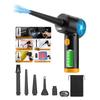 Compressed Air Duster 3-Gear to 51000 RPM Electric Air Duster with Led Light Rechargeable Cordless Air Blower Portable Wireless Blower for Computer L