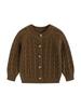 Unisex Baby Kabelstrick Baumwoll Cardigan: Stilvoller Frühjahrs- und Herbstpullover für Babys und Kleinkinder
