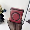 PU Leather Protective Back Cover for Samsung Galaxy Z Flip 7 Phone Case Magnetic Wireless Charging Shell, Z Flip 7 FE 6 5 4