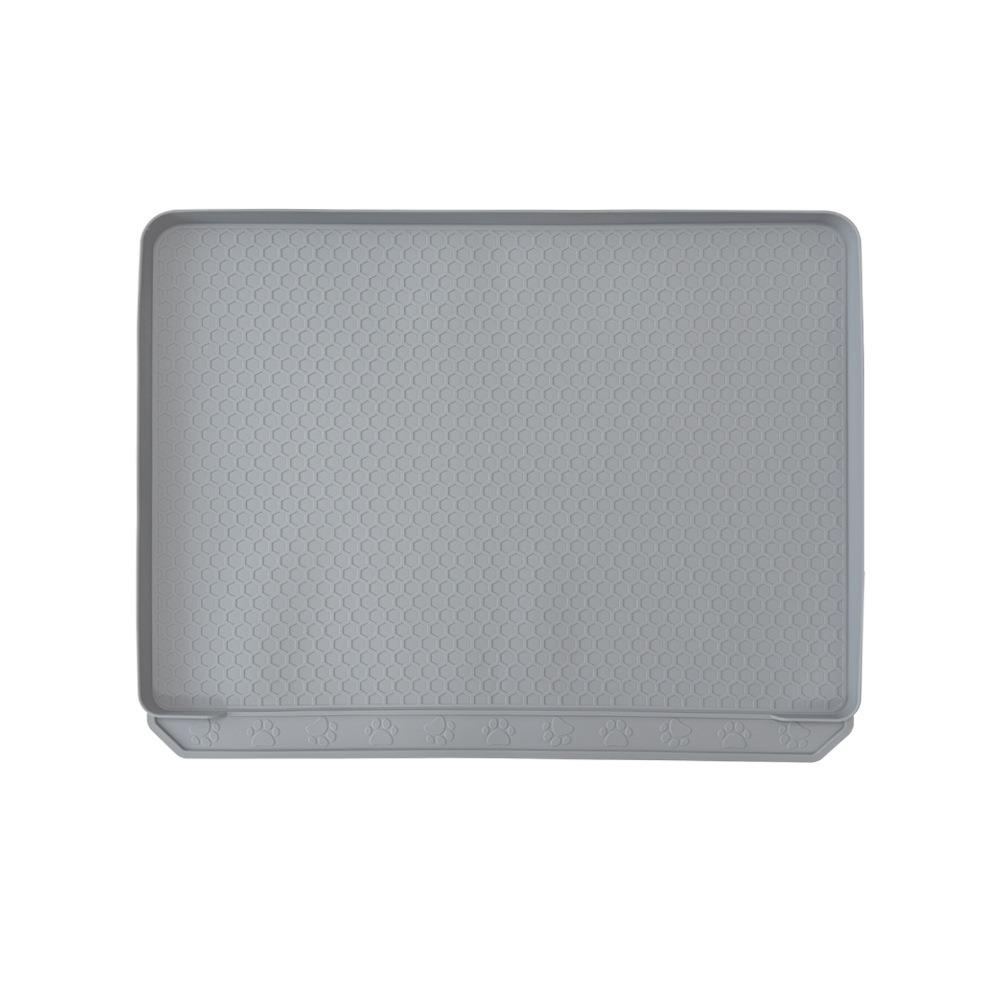 Silicone Cat Litter Mat with Deep Grooves Extra Large Non Slip Litter Trapper Pad for Hardwood Floors