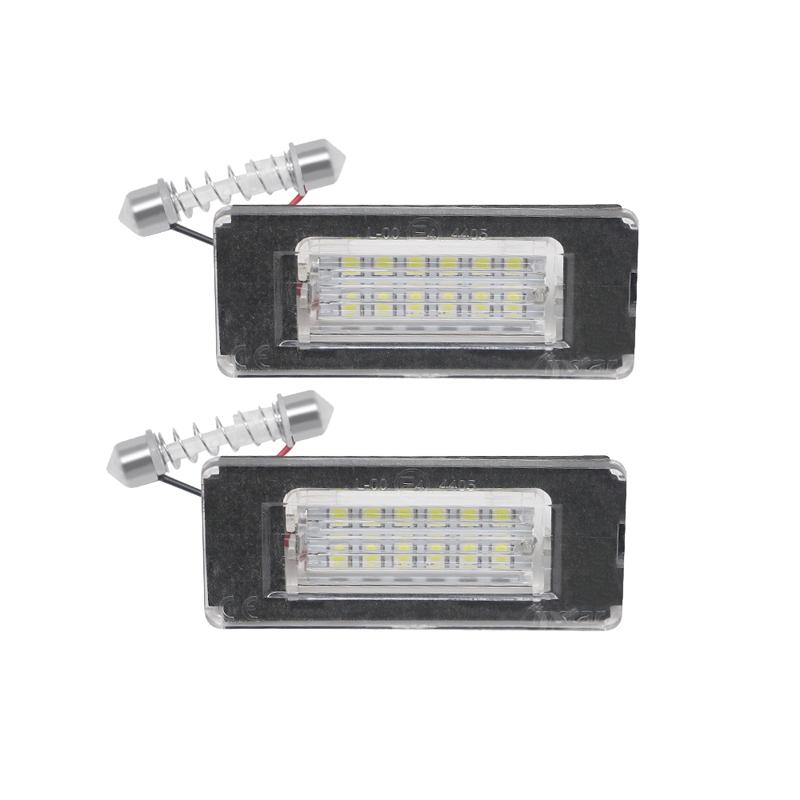 12V LED Number Plate Lamp For Mini Cooper R56 07-13 R57 2009-up R58 2011-up R59 2011-up White License Plate Light Assembly License Plate Lights 2