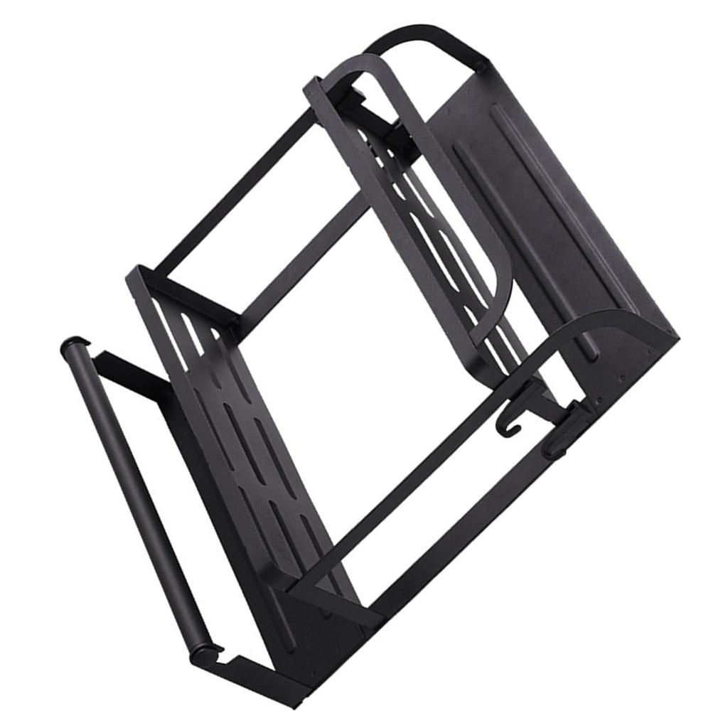 Refrigerator Magnetic Storage Shelf Organizer Strong Magnetic Spice Rack for Refrigerator B Style Double Layer