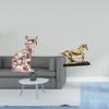 Cat Horse Statue Decorative Figurine Animal Sculpture Artwork Collectible Art Ornament for Fireplace