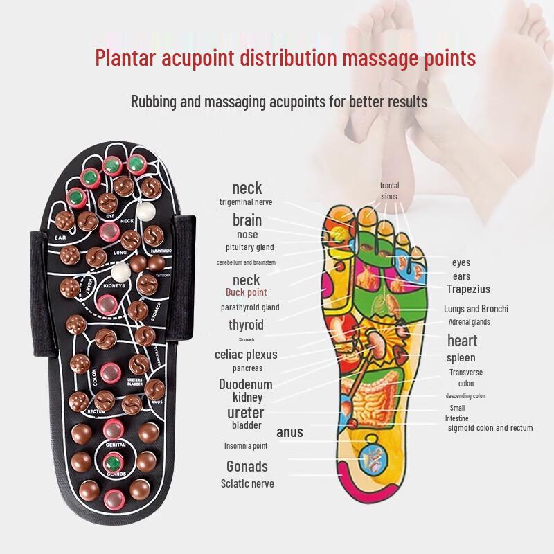 CLORIS M308 Jade Acupressure Foot Massage Slippers