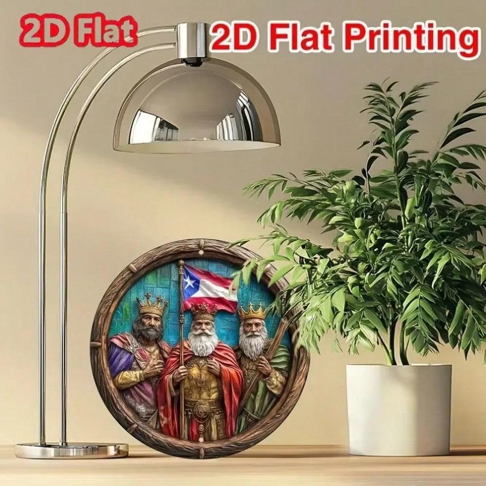 Aluminum Wall Art Three Wise Men Home Office Decor Unique Gift