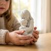 3D Printed Embracing Sculpture Minimalist Hug Art Figurine Mother and Child Sculpture  Bedroom