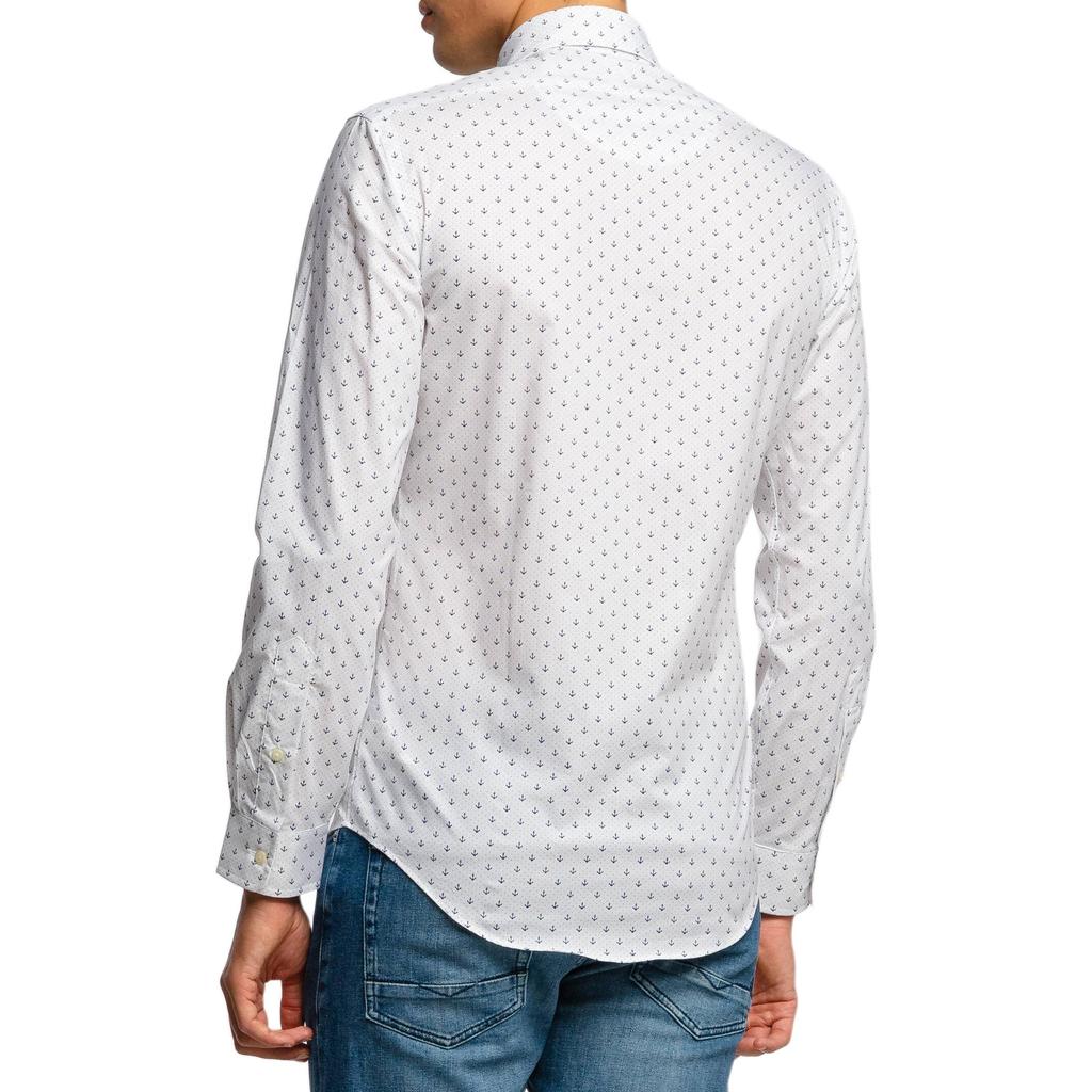 Ralph Lauren Polka Dot Single-Breasted Collar Long Sleeve Shirt Men shirts 710795269-004