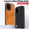 Dla Oneplus Ace 6 Ace6 Etui Pokrowiec Tekstura Włókna PU Skóra Twardy Plastik Pełna Ochrona Nakładka na Telefon Capa Funda