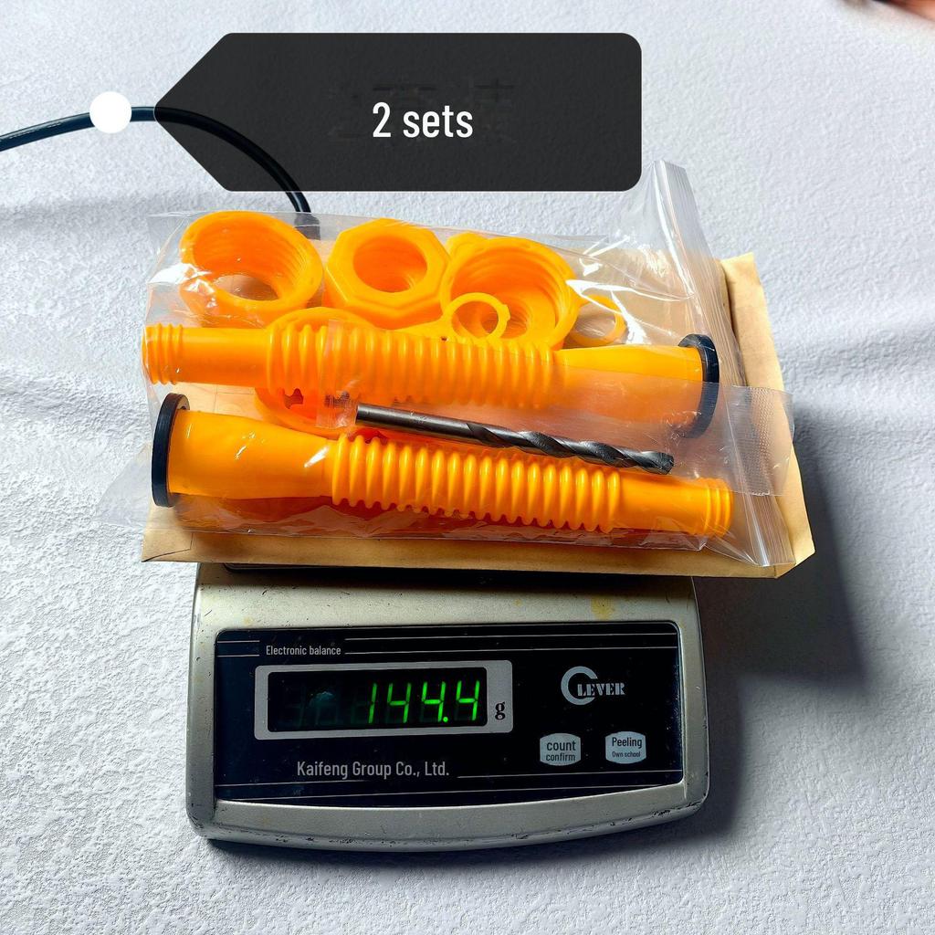 Hexagonal Nut Threaded Pipe for Fuel Tank: Guide Pipe Plastic Iron Barrel Accessories for Pouring Oil