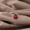 Pink Rubellite Gemstone Jewelry, 925 Sterling Silver Ring, Handmade Charming Ring, Bohemian Rubellite Ring For Grandma Gift