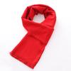 YUZHAOLIN Red Scarf Customized Embroidered Logo for Annual Meeting, Chinese Red Women's Winter Red Scarf, Red Wrap