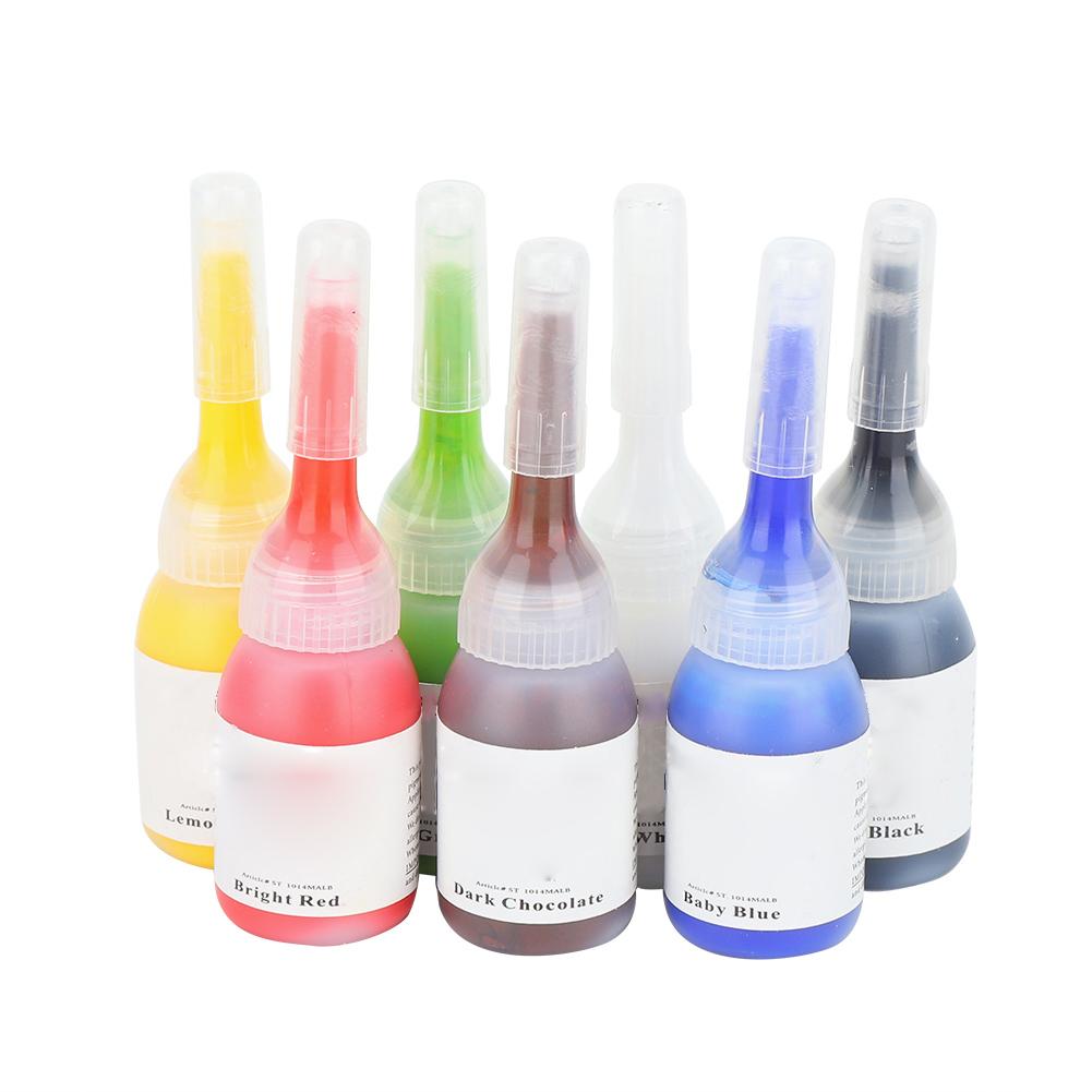 Professional Portable Body Tattoo Ink Long Lasting Fast Coloring Tattoo Pigment 5ml x 7pcs