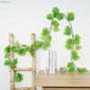 Artificial Grape Leaf Green Vine Sweet Leaf Rattan Plastic Decor for Ceiling Vegetable Fruit Orchard Outdoor Wedding Pendant