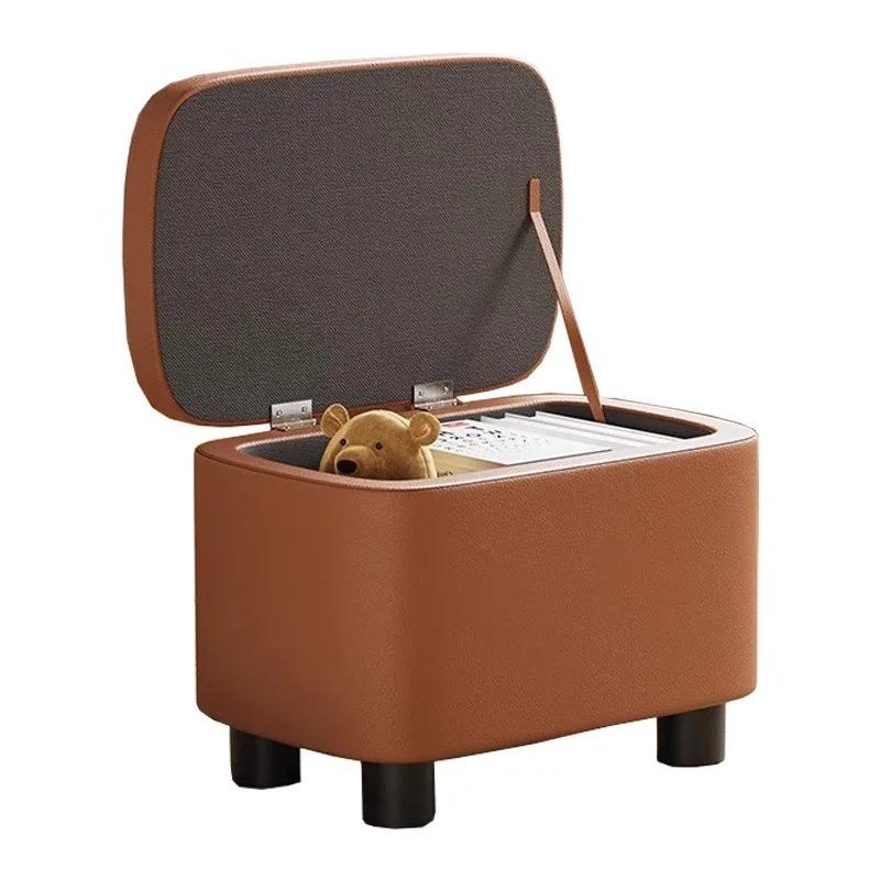 Multi Functional Stool Shoe Changing Chair Simple Modern Storage Stool Multifunctional Living Room Coffee Table Sofa Footstool