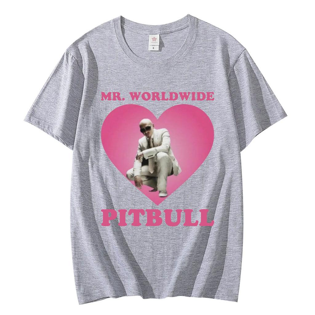 Mr Worldwide Pitbull Graphic T Shirts Men Fashion Hip Hop Oversized Tshirt 100 Cotton Casual Short Sleeve Tshirts Streetwear