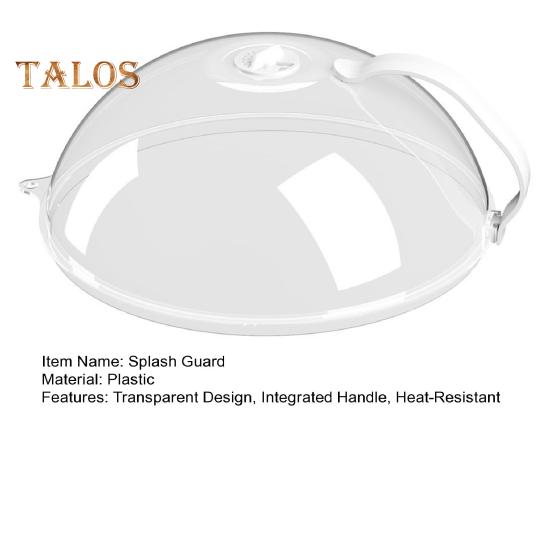 Capa Anti-Salpicos para Micro-ondas Resistente ao Calor Capa Anti-Salpicos Livre de BPA Tampa Transparente com Ventilação Ajustável e Alças Frias ao Toque Protetor de Alimentos Anti-Salpicos