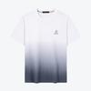 Qipai Men's Ice Algae Mud Gradient Print Round Neck T-shirt