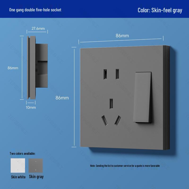 Ultra-Thin Smart Switch Panel with Mesh 2.0, Wireless Dual Control, Zero Fire, Mijia App Connected