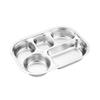 304 Stainless Steel Children's Deep Meal Tray – Durable, Divided, Anti-Fall Tableware for Kindergartens