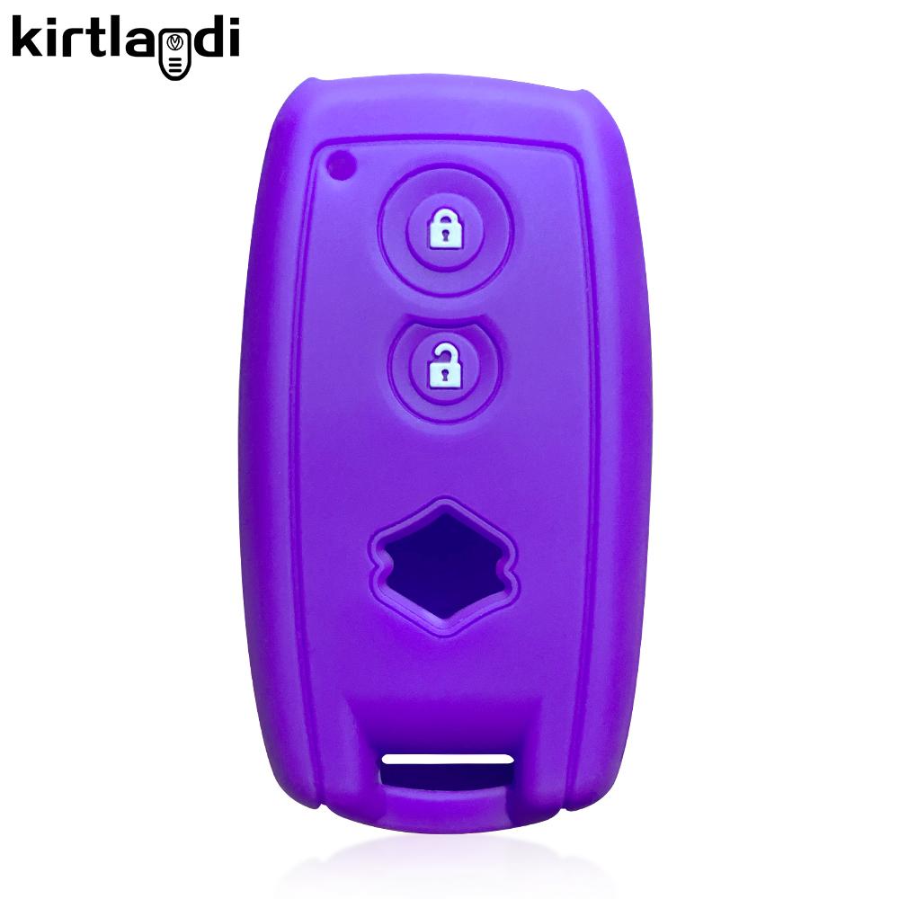 Couverture d'étui de clé en silicone pour Suzuki Grand Vitara Swift SX4 S-Cross XL-7 kuyucha sch4 pour Suzuki Swift 2007-2010 porte-clés