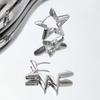 1pair Fashionable Star Design Hoop Earrings for Women for Daily Decoration