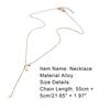 Moon Shape Star Pendant Luxury Clavicle Chain Necklace