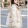 Padded Jacket Foreign Style New Winter Hooded Shoulder Sleeve Cotton Jacket Fashion Thickened Warm Padded Jacket