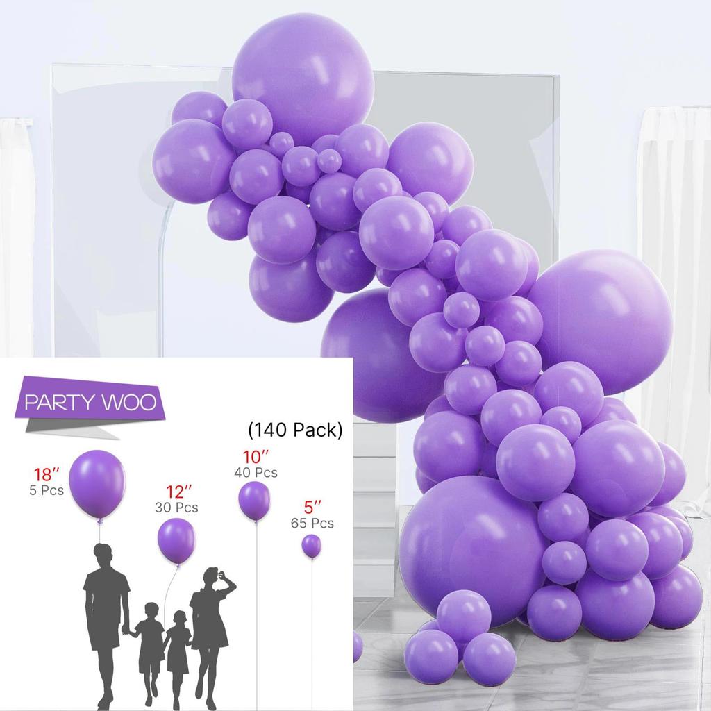 Conjunto de Balões Macarons Matte e Metálicos para Decorações de Festa de Aniversário Multicena