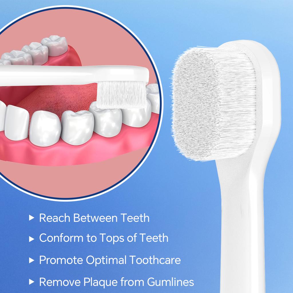 Ultra Soft Small Brush Heads Compatible with Philips Sonicare Electric Toothbrush for Sensitive Teeth Gums Refill 4100 5100 6100
