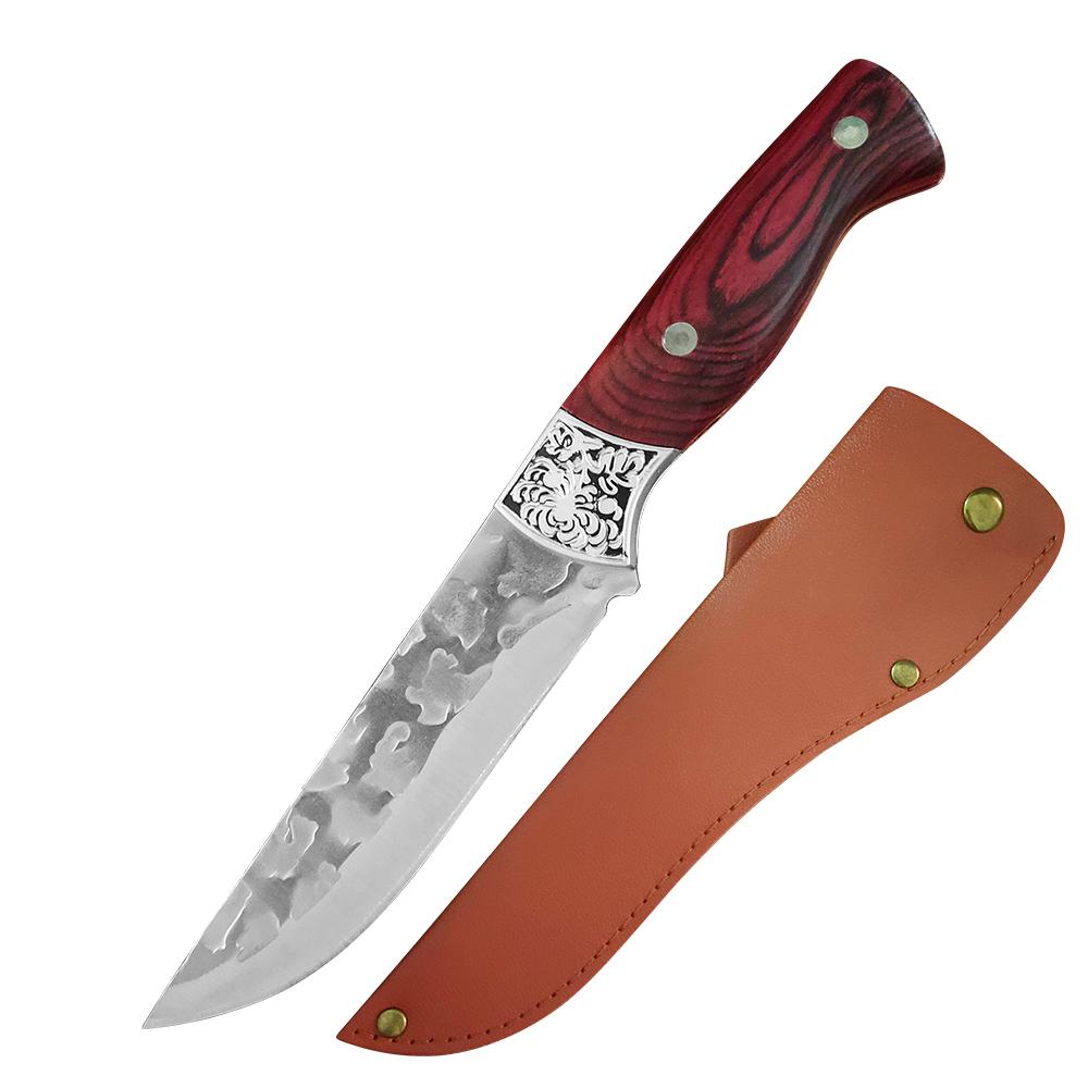 

Нож для разделки мяса из нержавеющей стали, кухонный нож для разделки филе рыбы, пластиковая ручка, тесак для мяса, фруктов, овощей, поварской нож с чехлом