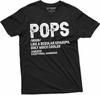 Pops Grandpa Men's Humor T-Shirt Papa Grandfather Definition Fathers Day Tee