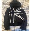 Cross-border Y2k Long-sleeved Pullover Zipper Print Sweater Jacket Hoodie Punk Dark Street Wear Hip-hop Style