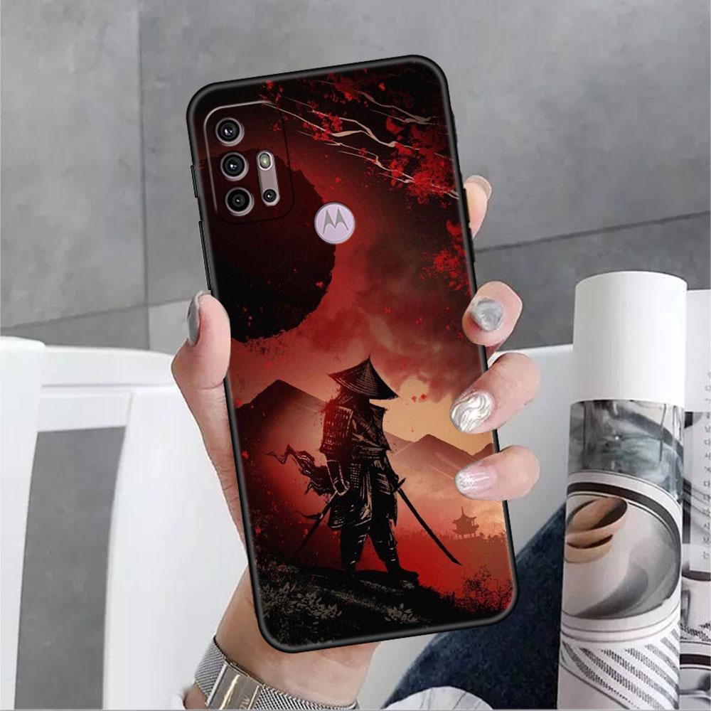 

Чехол Landscape Ink Samurai Art для Motorola G30 G60 G9 Play ONE Fusion G8 G50 E6s G82 Edge 20 Pro G Stylus 2021 Soft Phone Capas Moto G82