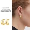 1 Pair Teardrop Earrings for Women, Small Water Drop Stud Earrings, Chunky Statement Jewelry for Wedding, Party, Prom, Daily