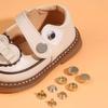 6Pcs/Set Easy To Use Leather Snap Fasteners Solid Snap Button  Garment Sewing Accessory