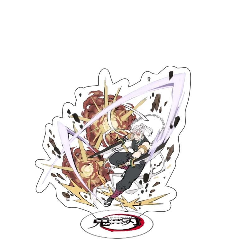Demon Slayer Anime Acrylic Stand Kimetsu No Yaiba Kamado Tanjirou Hashira Giyuu Action Figure Desk Model Toy