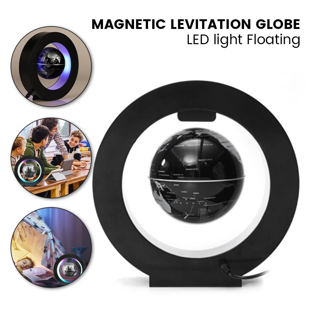 Globo de Levitação Magnética Presentes de Aniversário Lâmpada Eletrônica Antigravidade Novidade Bola de Luz LED Mapa Mundi Decoração de Casa Flutuante