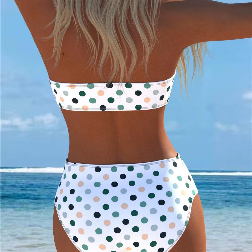 1011 yeni bikini seti iki parçalı straplez kadın mayo mayo nefes alabilen ve ince