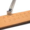 36 Stück Metall Leder Alphabet Buchstabe Zahl Prägestempel Werkzeuge DIY Lederhandwerk Stempel Prägestempel Set Leder Metall Druckform