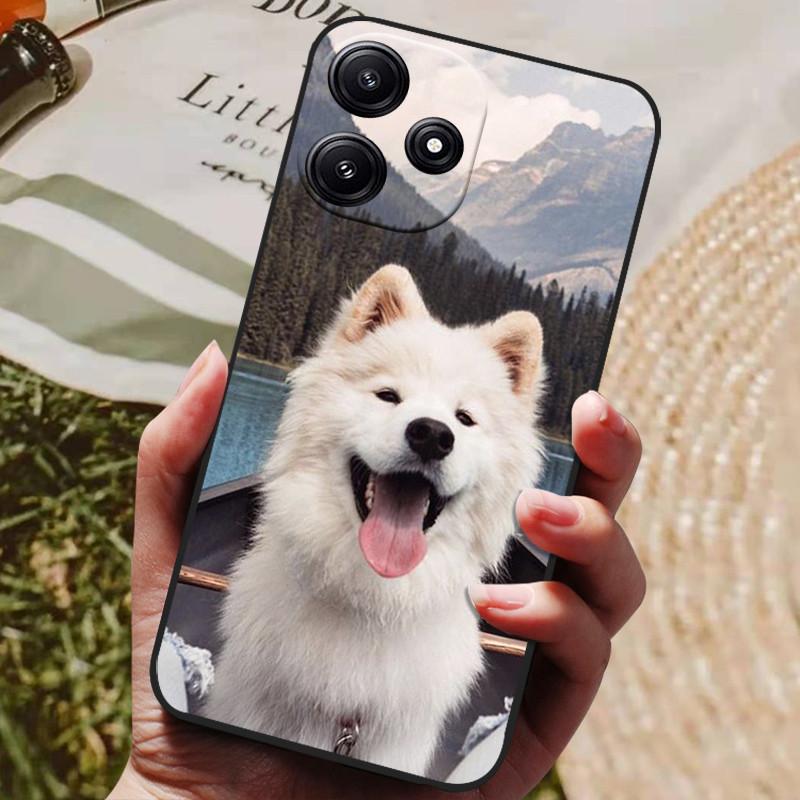 Pre puzdro Xiaomi Poco M6 Pro Silikónový zadný kryt Puzdro na telefón pre Poco M6 Pro 5G Puzdrá PocoM6 Pro 2023 Plne čierny nárazník coque