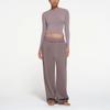 SKIMS Soft Fitted Cropped Long Sleeve T-Shirt Women tops Zinc AP-LGS-1370-ZNC