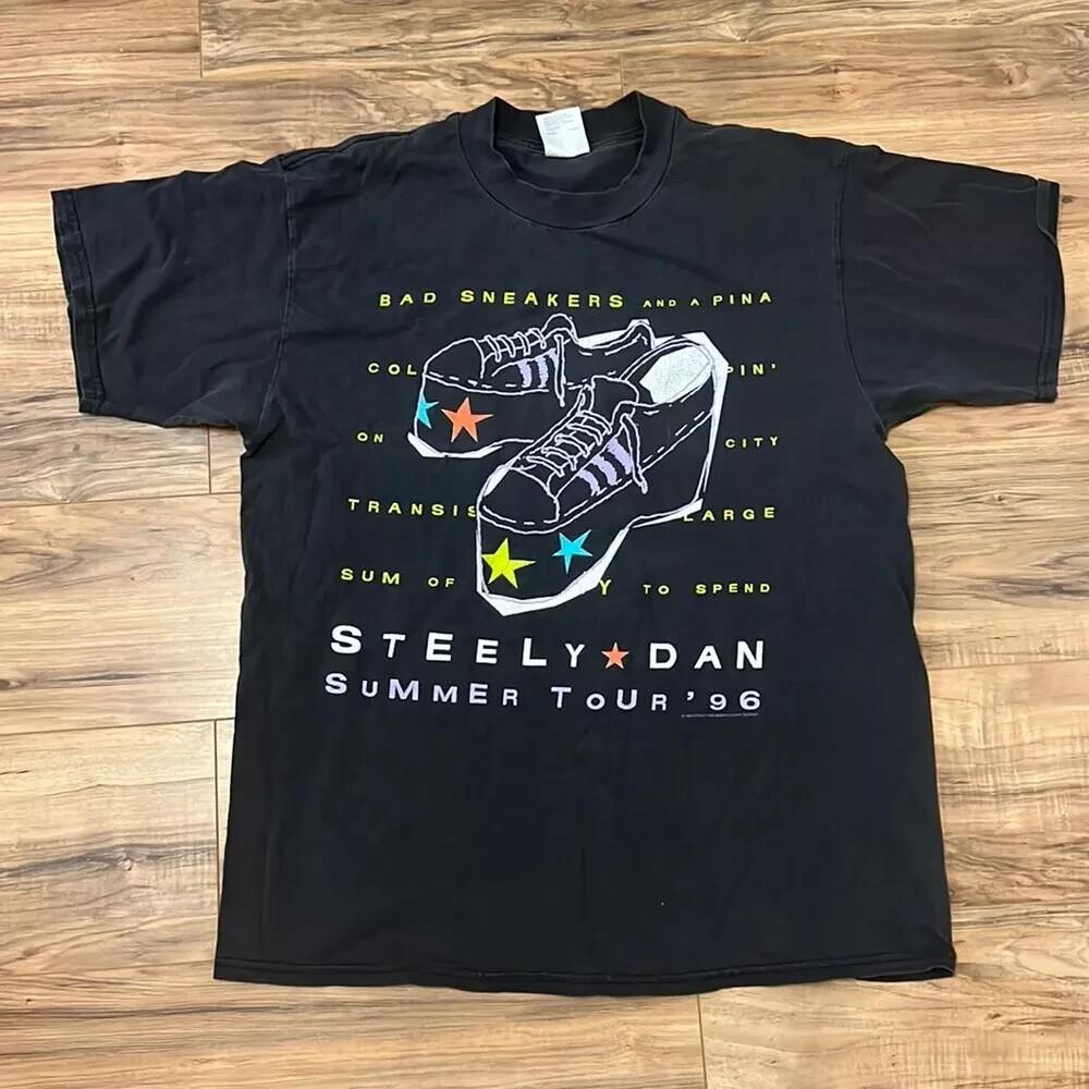 Steely Dan Summer Tour 1996 Tour Black Unisex T shirt Vtg S-5XL M451 Unisex T-Shirt S