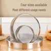 Stackable Stainless Steel Handheld 40 Mesh Fine Flour Sieve Baking Tool