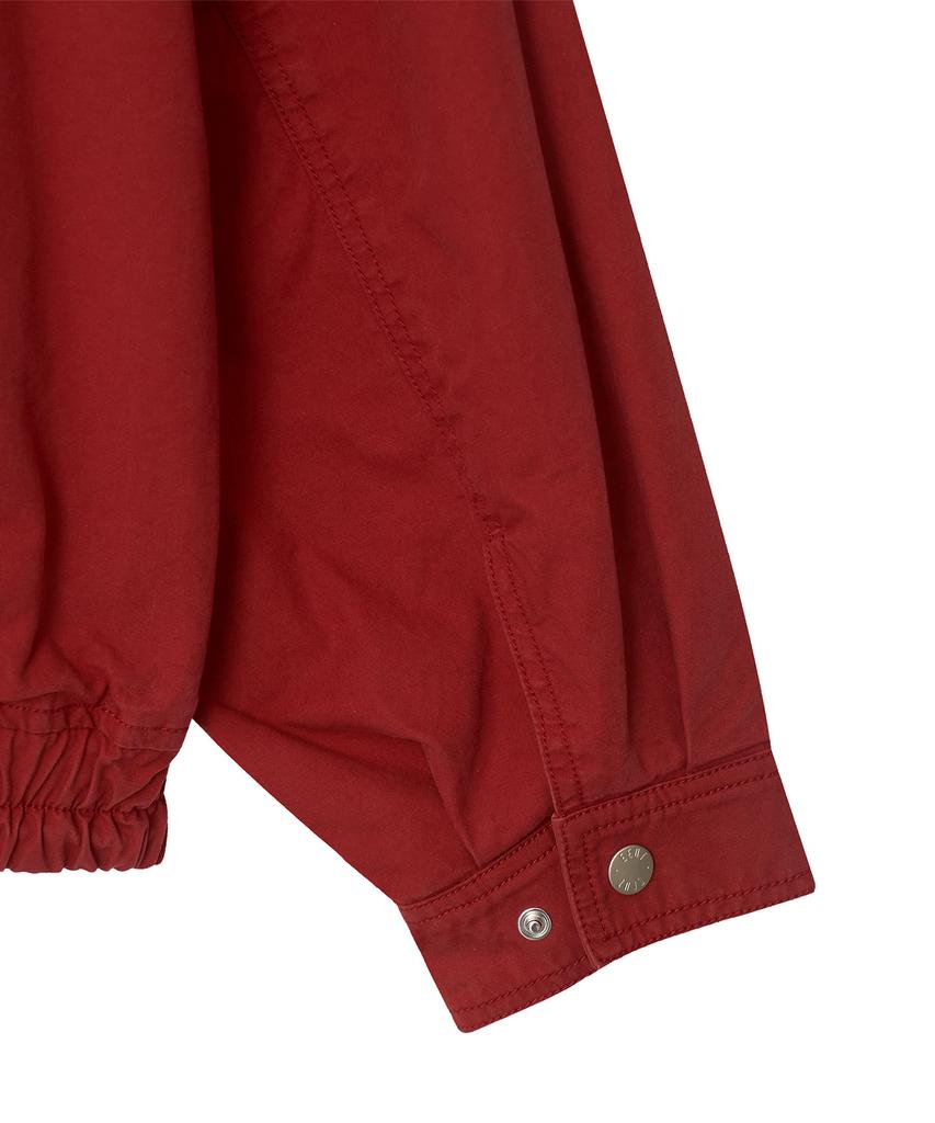 Eeut Washed Cotton Blouson Jacket/Red