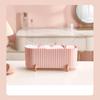 Dustproof Makeup Organizer Box Plastic Cotton Swab Pad Storage Container with Lid For Bathroom Home