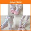 Lolita Heart Pattern Kneehigh Socks With Lace Bows For Women Summer Fashion