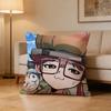 Anime D-Dr. Stone Pillow Case Pattern Printed Pillowcase For Living Room Sofa Cushion Cover