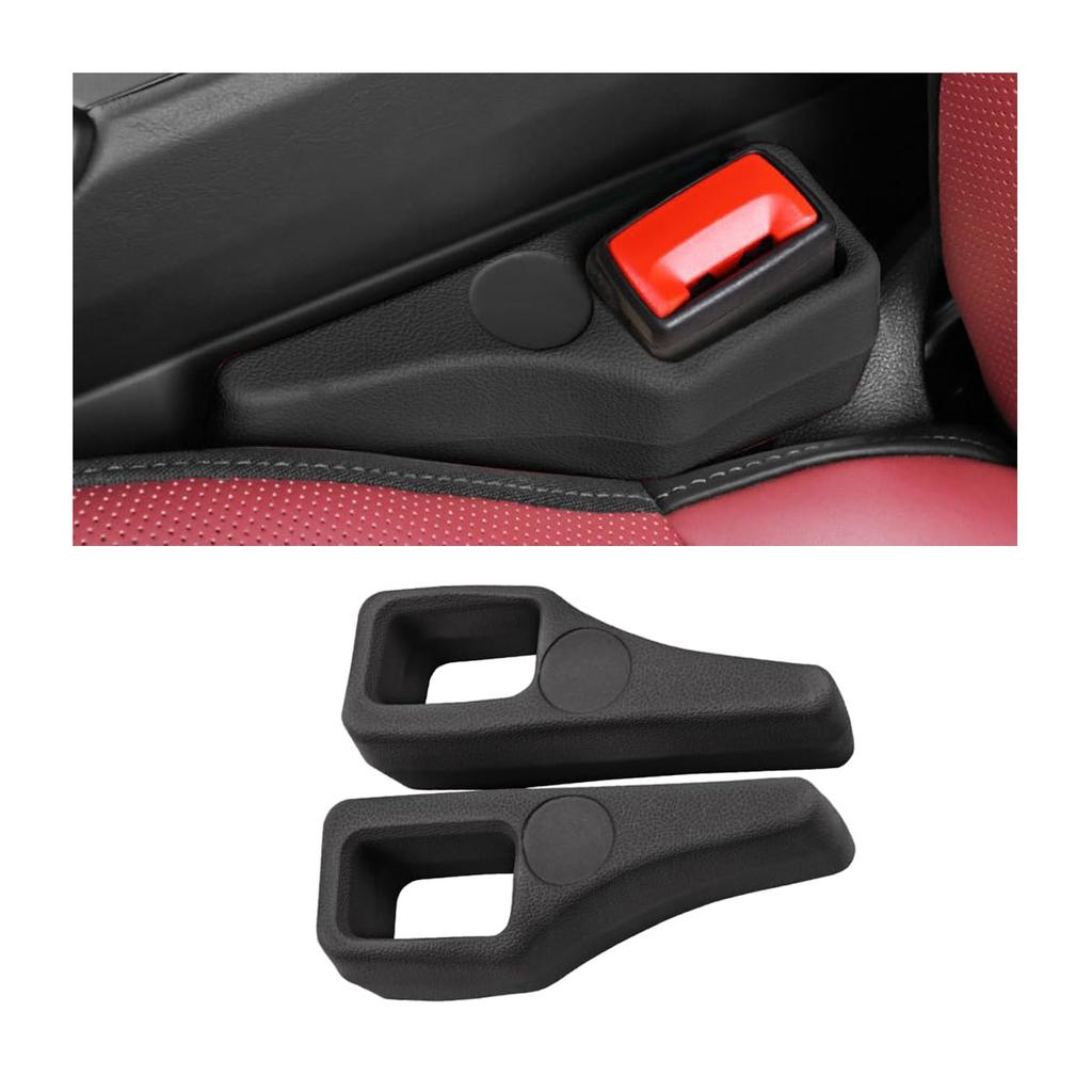 Car Seat Belt Buckle Gap Filler Protective Cover Set Car Accessories Vehicle Interior Protector Seat Belt Base Protective Cover