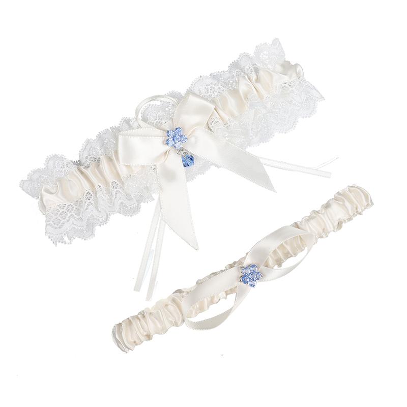 Jarretières à nœud en dentelle, 2 pièces, photographie de fête, accessoires de boucle de jambe de boule de mariage Sexy